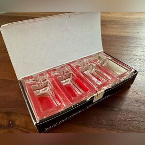 Vintage MCM ARTIK Glass Ashtrays - Italy (Box Set of 4 ) Unused Condition